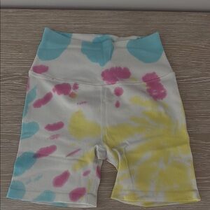 Spiritual Gangster Tie-Dye Biker Shorts